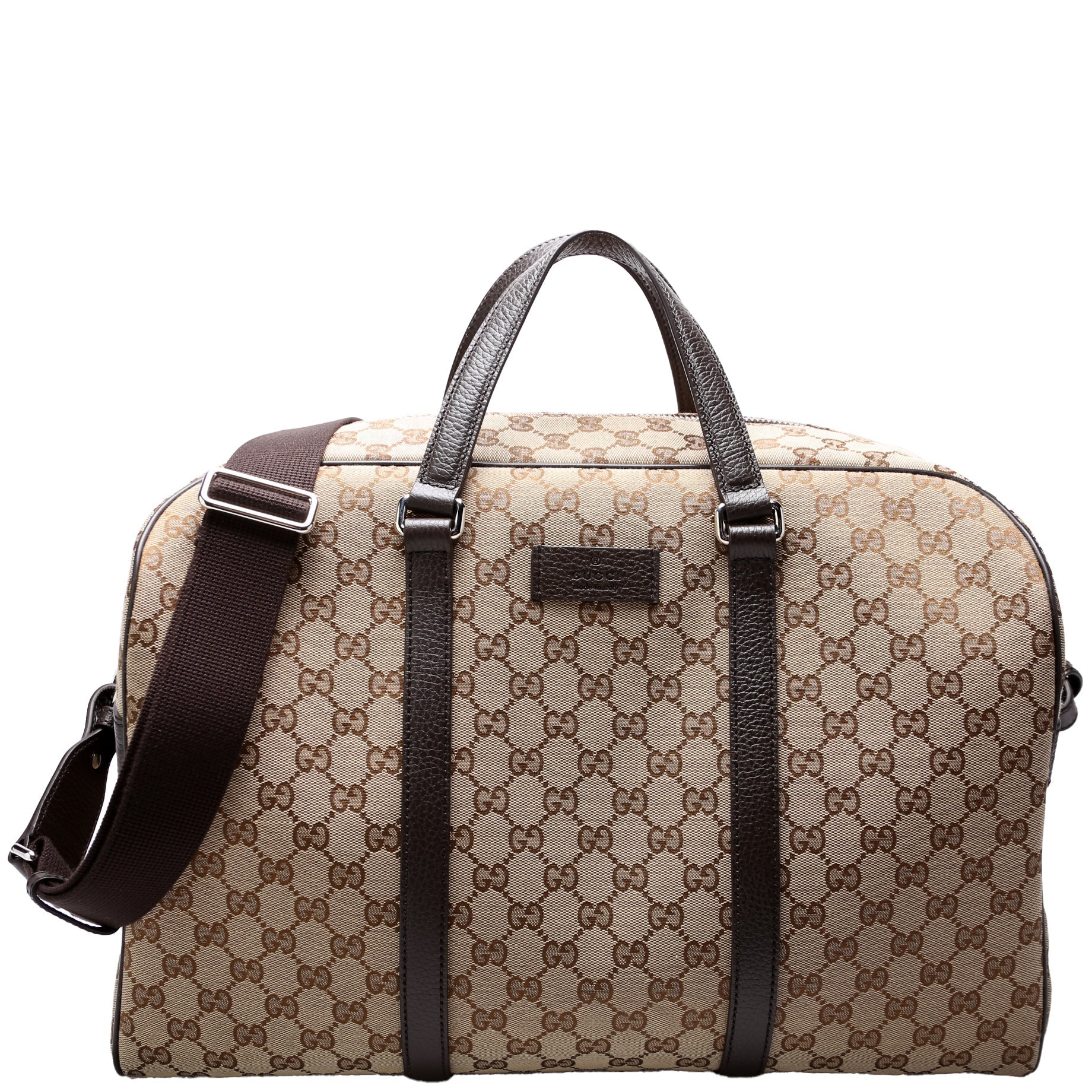Gucci GG Boston Duffle Canvas Travel Bag Boston Duffle