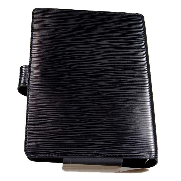 Louis Vuitton Notebook cover R20042 Epi Noir Leather Handbag