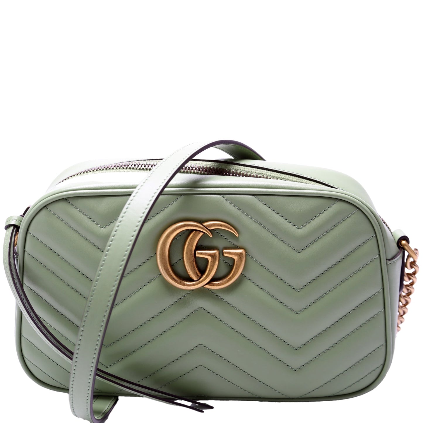 Gucci Marmont Camera Leather Small Crossbody Bag