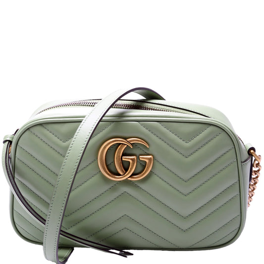 Gucci Marmont Camera Leather Small Crossbody Bag