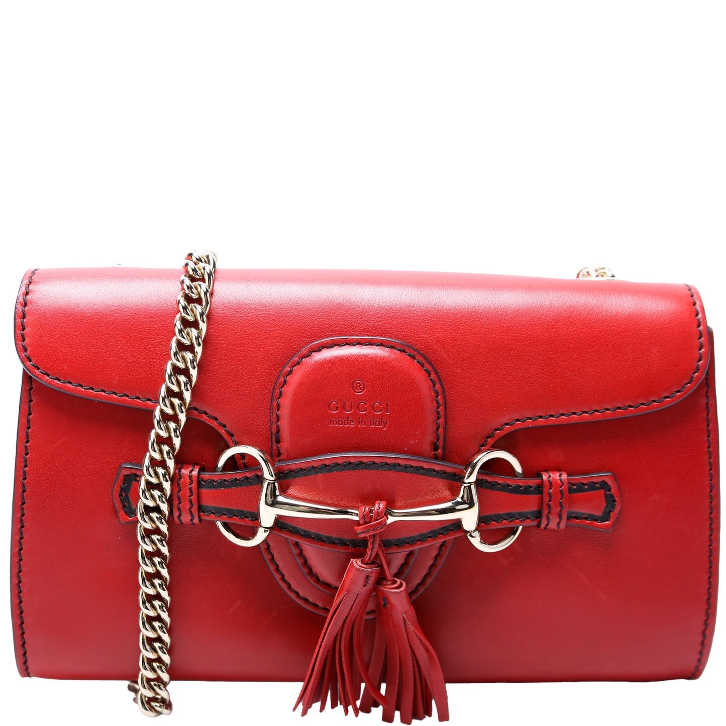 Gucci Emily Calfskin Mini Chain Travel Bag