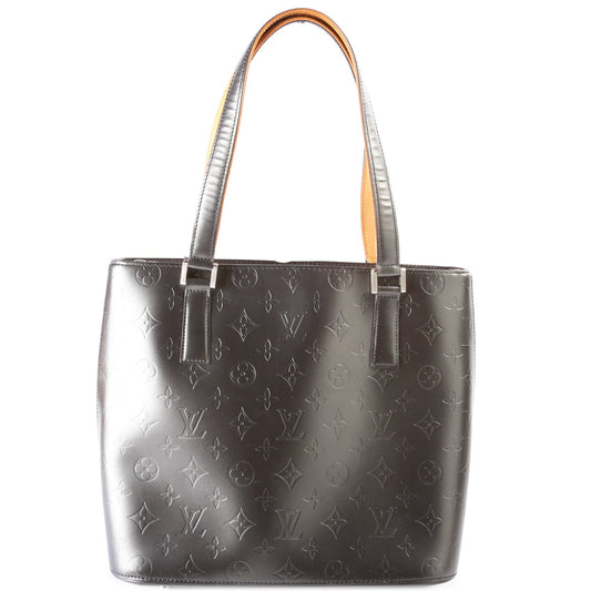 Louis Vuitton Stockton Matte Monogram Leather Handbag Leather 10