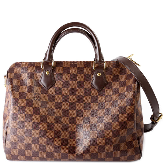 Louis Vuitton Speedy 30 Bandouliere Ebene Damier Handbag Ebene 13