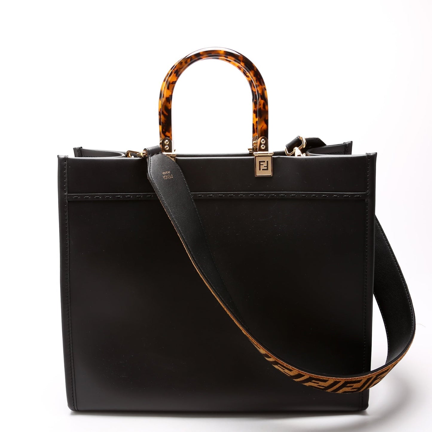 Fendi 8Bh386 Sunshine Shopper Bag Leather Medium Travel Bag