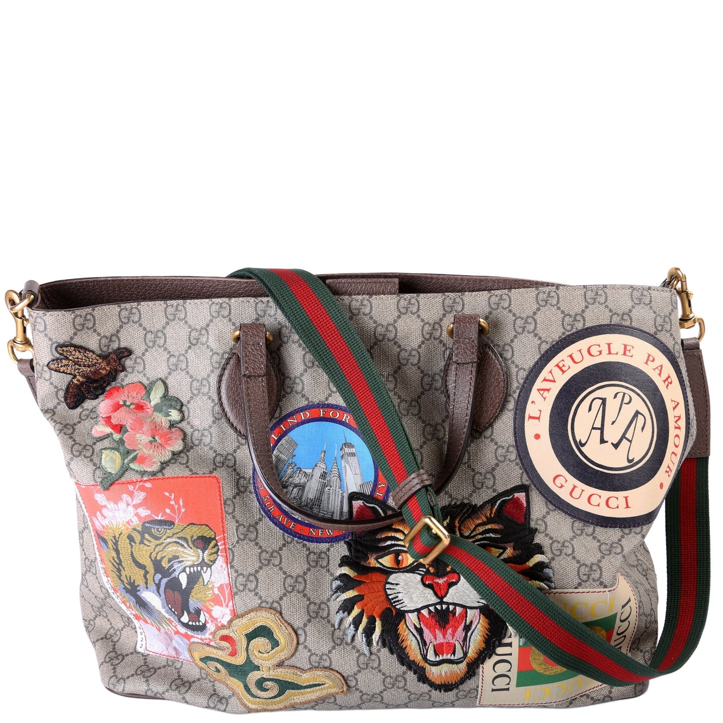 Gucci GG Supreme Courrier Tote Bag