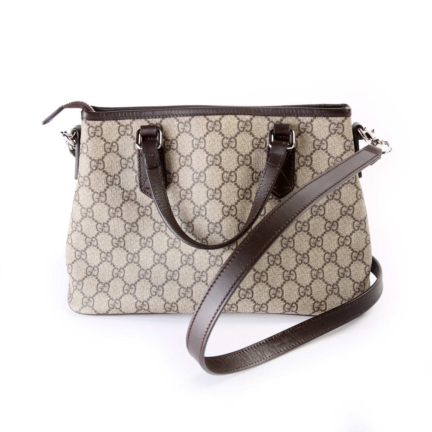Gucci GG Supreme Zip Small Tote Bag