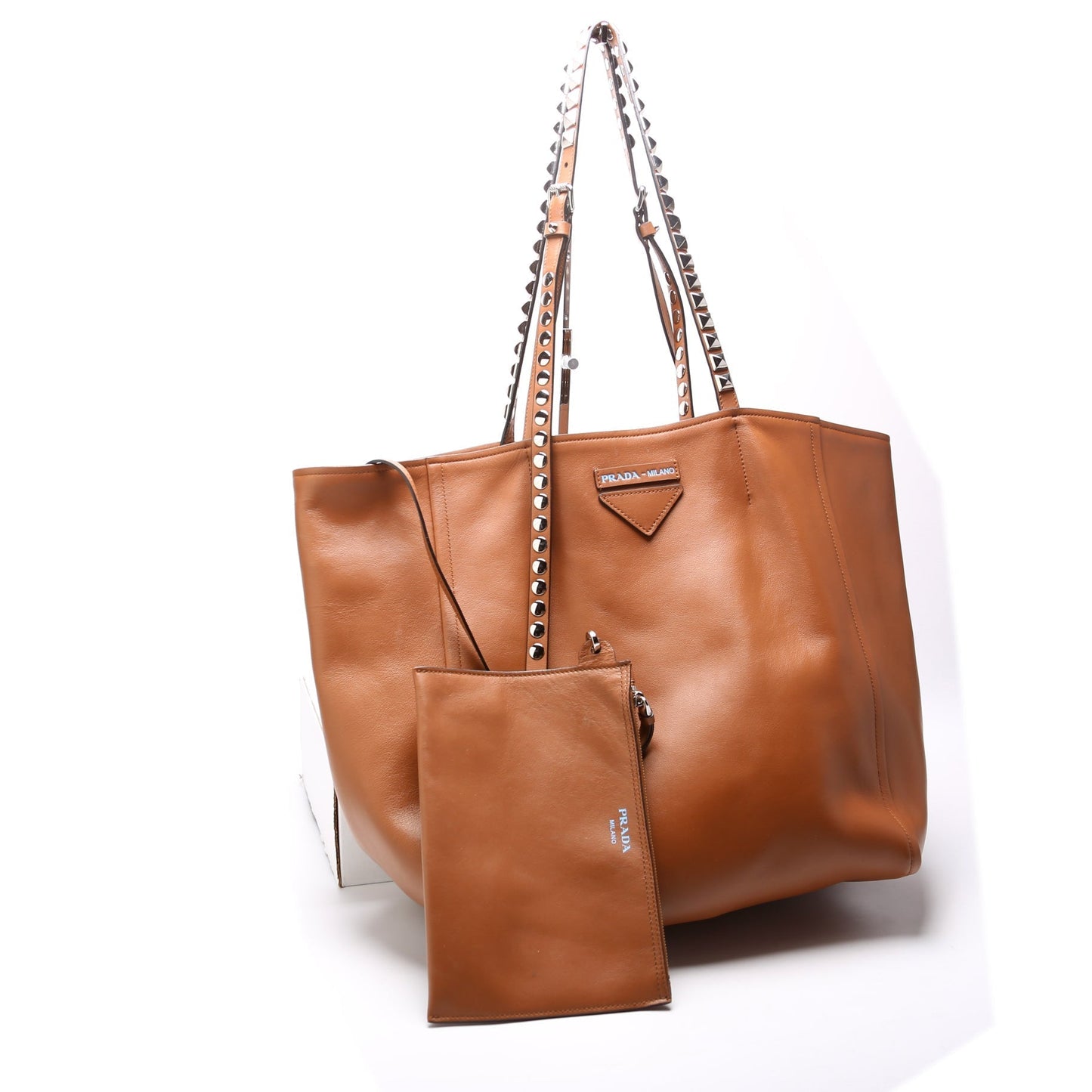 Prada Grace Lux Studded Concept Shopper Tote Bag Large