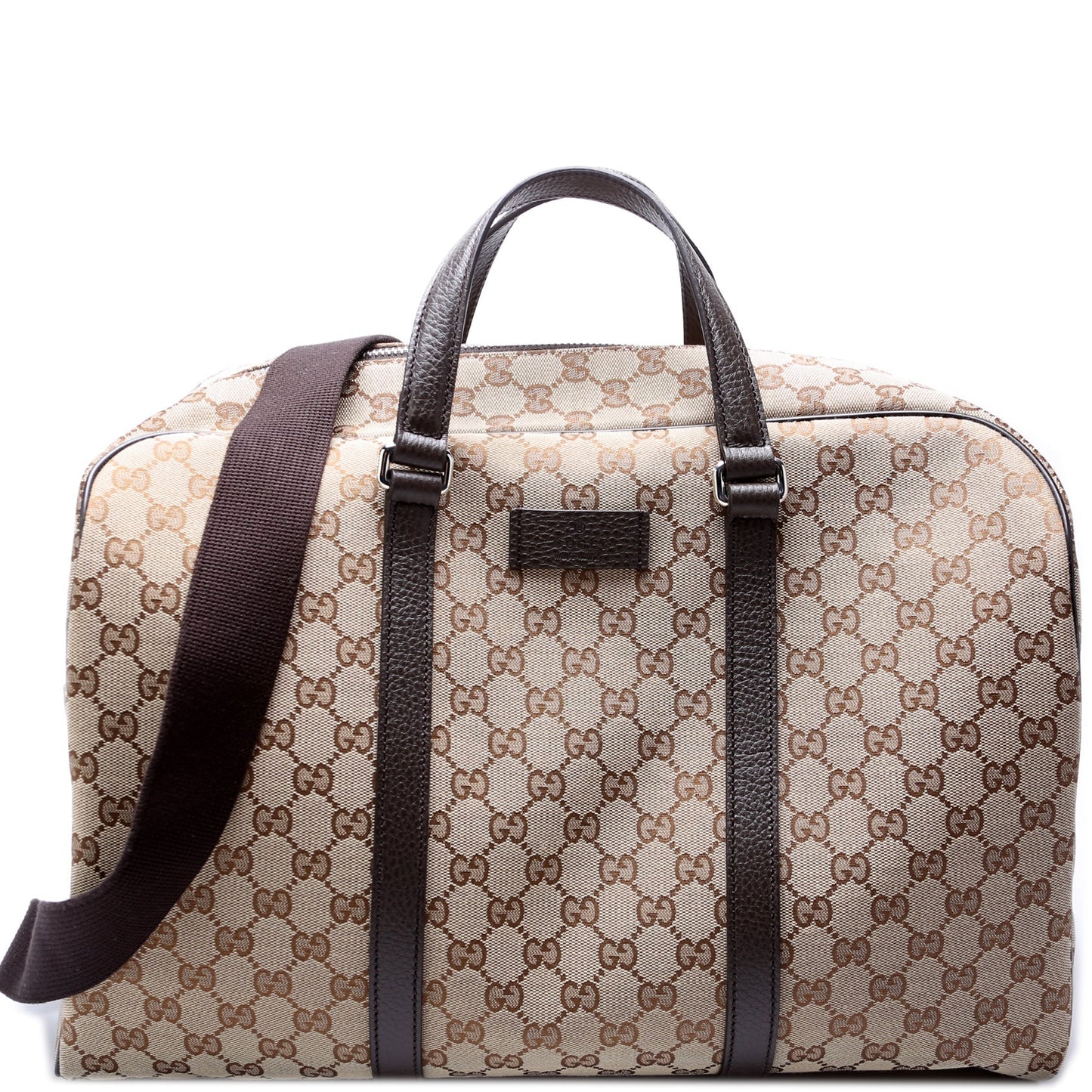Gucci GG Boston Duffle Canvas Travel Bag