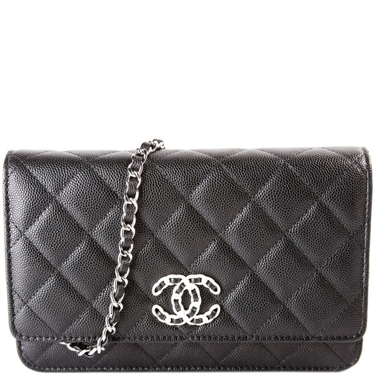 Chanel WOC Cruise Caviar Clutch Bag