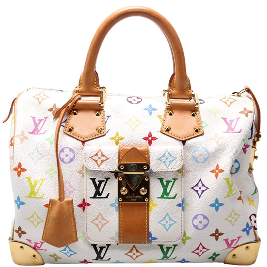 Louis Vuitton Speedy 30 Monogram Multicolor Handbag Monogram 10