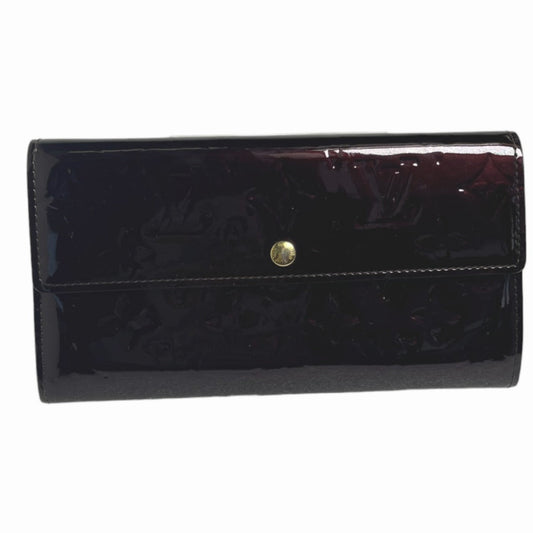 Louis Vuitton Long Purse M93524 Vernis Amarrant Monogram Wallet Case 0