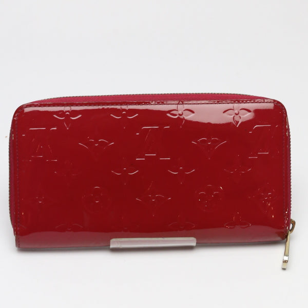 Louis Vuitton Long Purse M61379 Vernis Magenta Monogram Wallet Case
