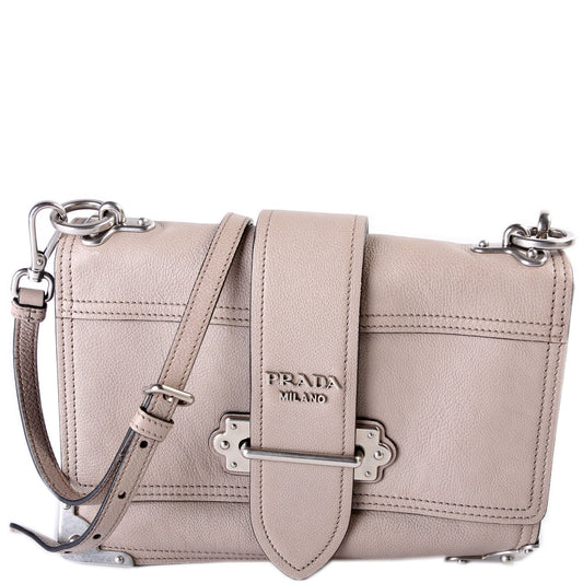 Prada Cahier Soft Glazed Calfskin Bag Travel Bag