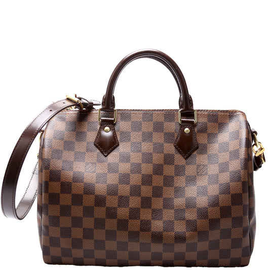 Louis Vuitton Speedy 30 Bandouliere Ebene Damier Handbag Ebene 25