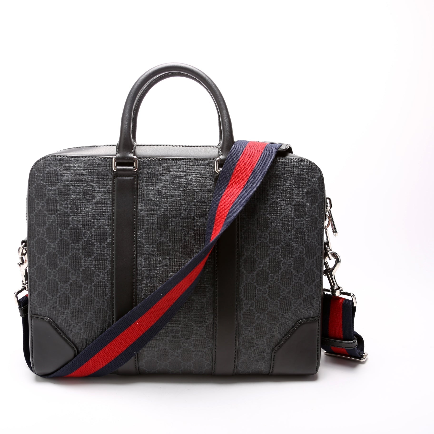 Gucci GG Supreme Briefcase Travel Bag