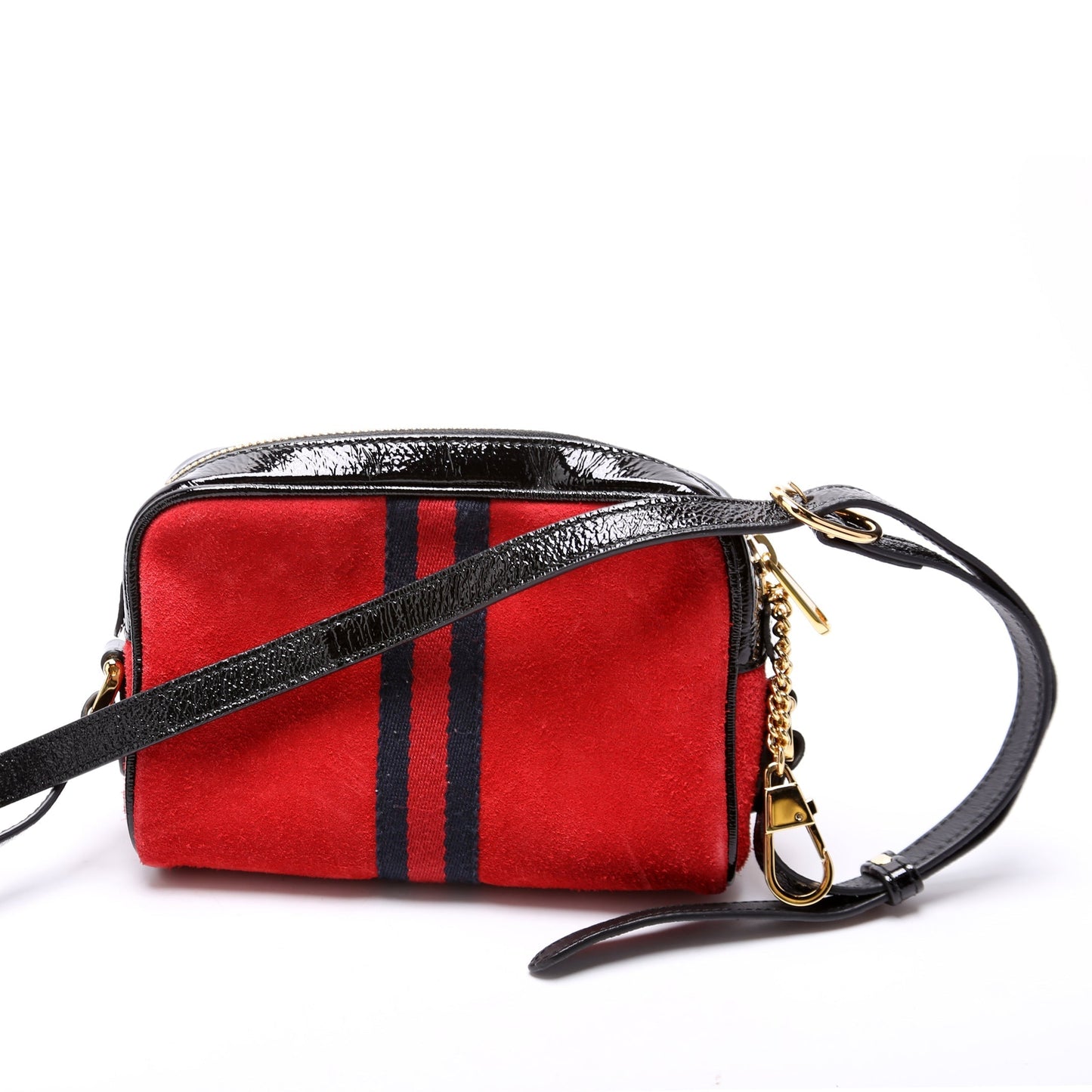 Gucci GG Supreme Ophidia Suede Mini Travel Bag