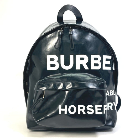 Burberry Backpack Coated Ml Jett Horseferry Mens Canvas Black