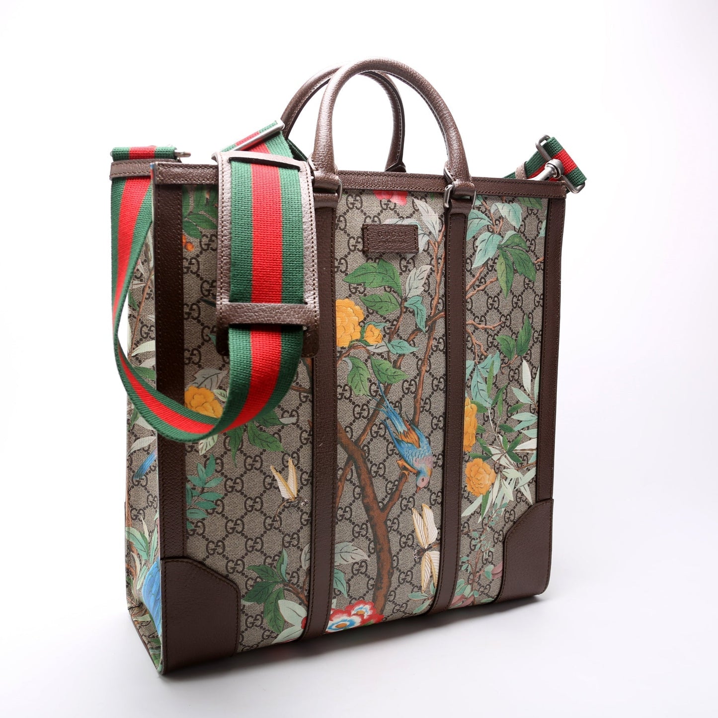 Gucci GG Supreme Tian Vertical Tote Bag