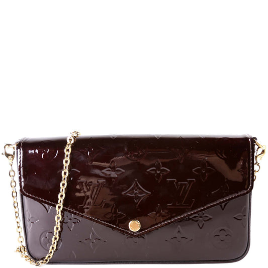 Louis Vuitton Pochette Felicie Vernis Clutch Bag Vernis 4