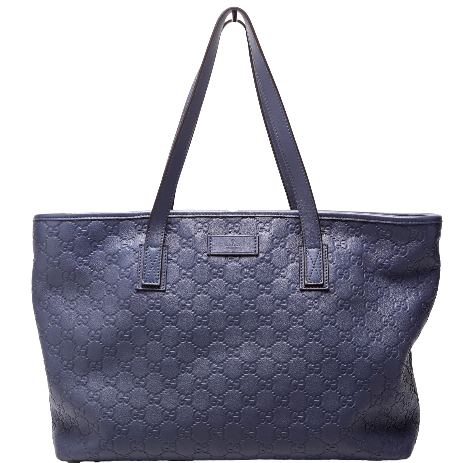 Gucci Zip Leather Medium Tote Bag