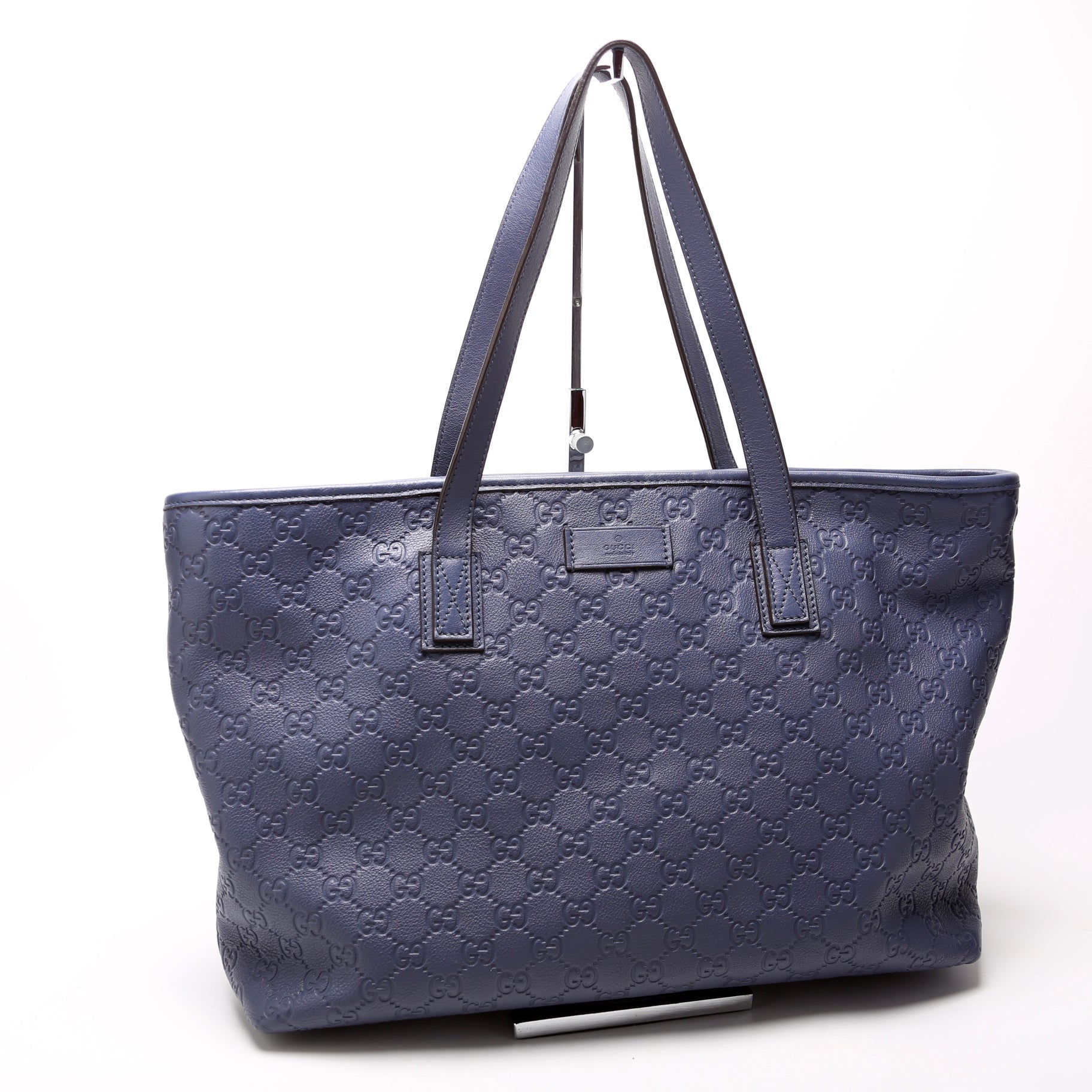 Gucci Zip Leather Medium Tote Bag
