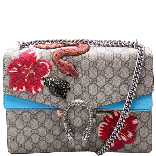 Gucci Dionysus Bee Snake Embossed Medium Shoulder Bag