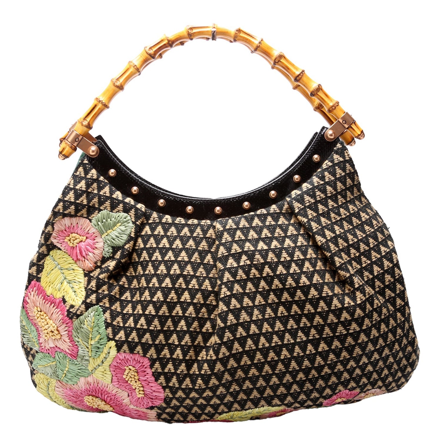 Gucci Bamboo Raffia Travel Bag