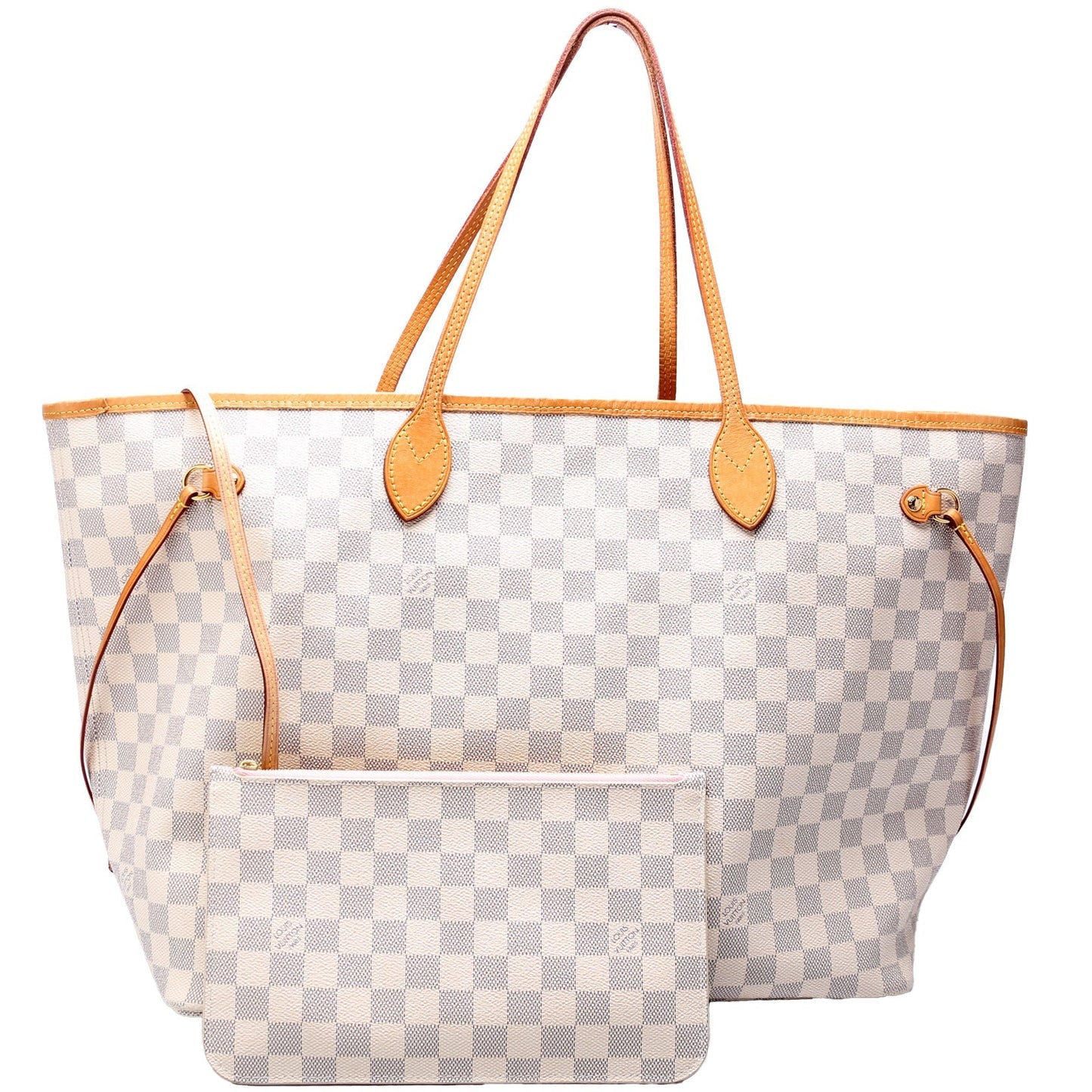 Louis Vuitton Neverfull W GM Azur Damier Wallet Case Azur 3