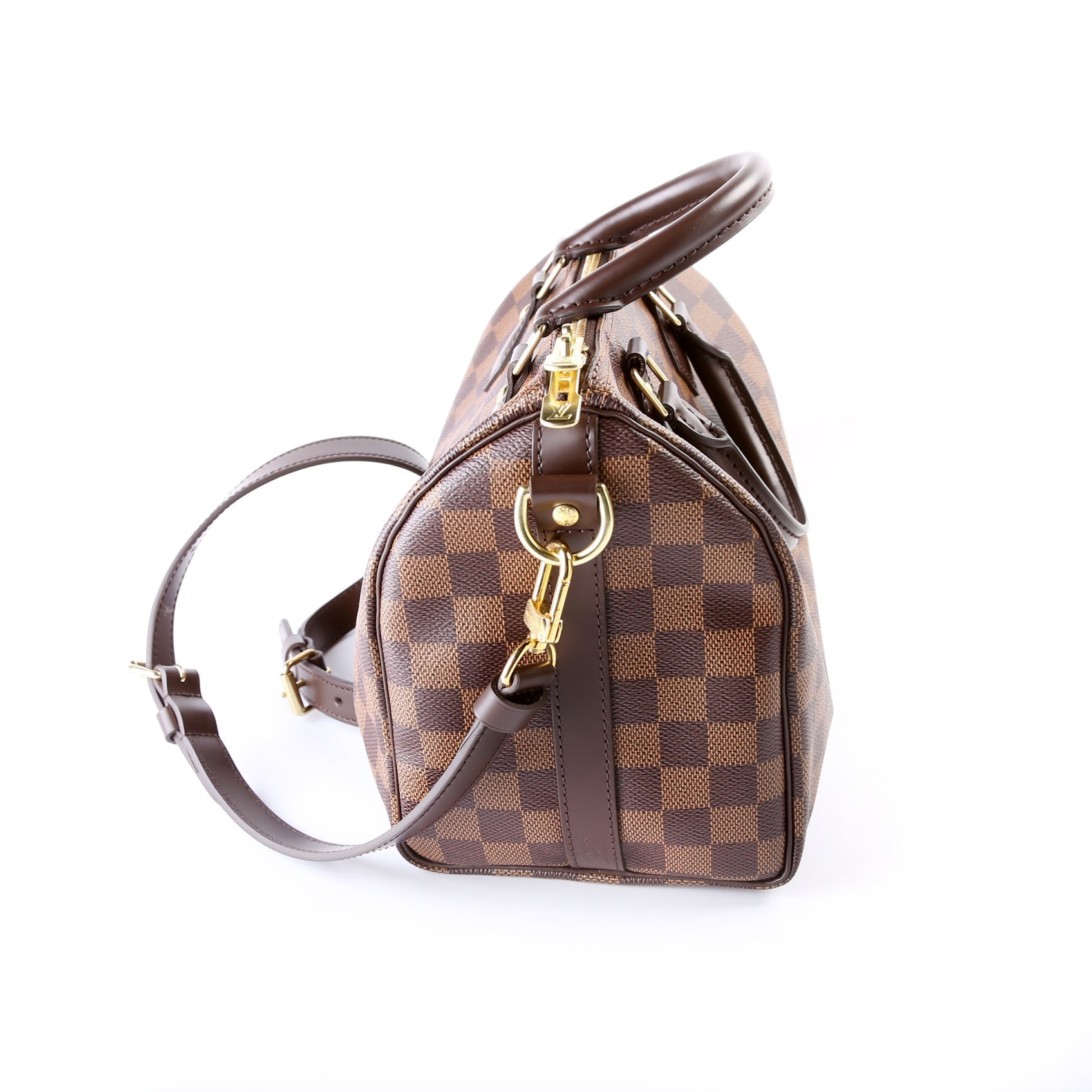 Louis Vuitton Speedy 25 Bandouliere Ebene Damier Handbag Ebene 13
