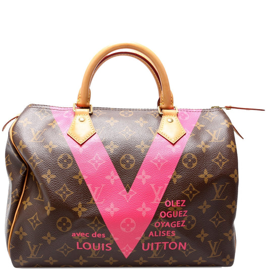 Louis Vuitton Speedy 30 Grenade V Monogram Handbag