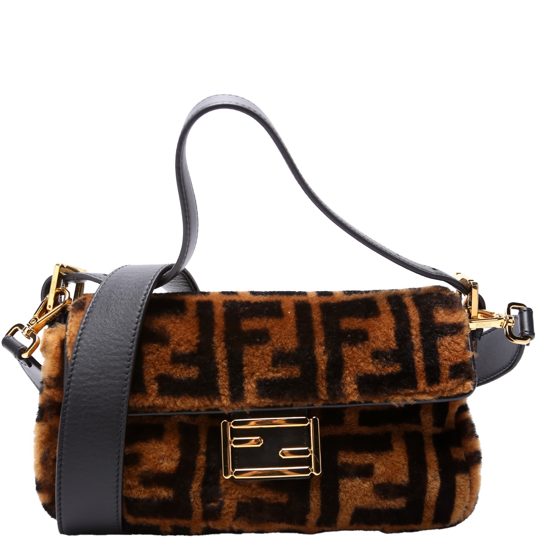 Fendi 8Br600Uette Ff Shearling Bag Travel Bag Ff Shearling 1