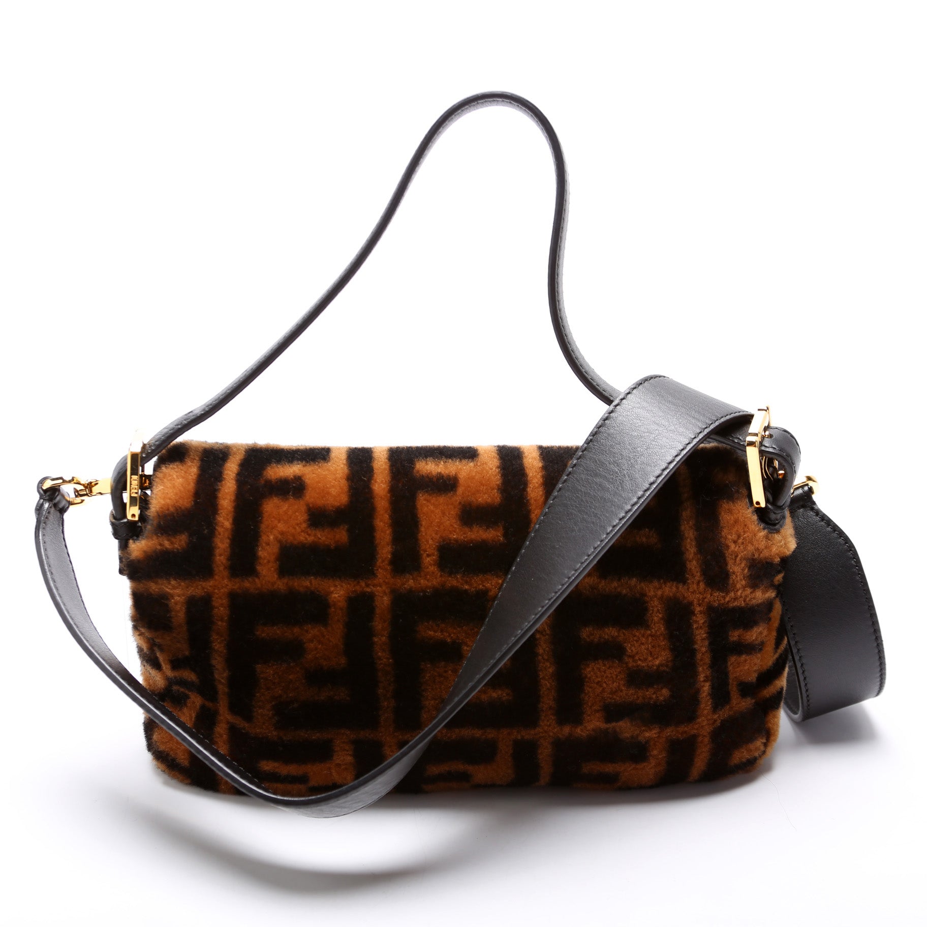 Fendi 8Br600Uette Ff Shearling Bag Travel Bag Ff Shearling 1