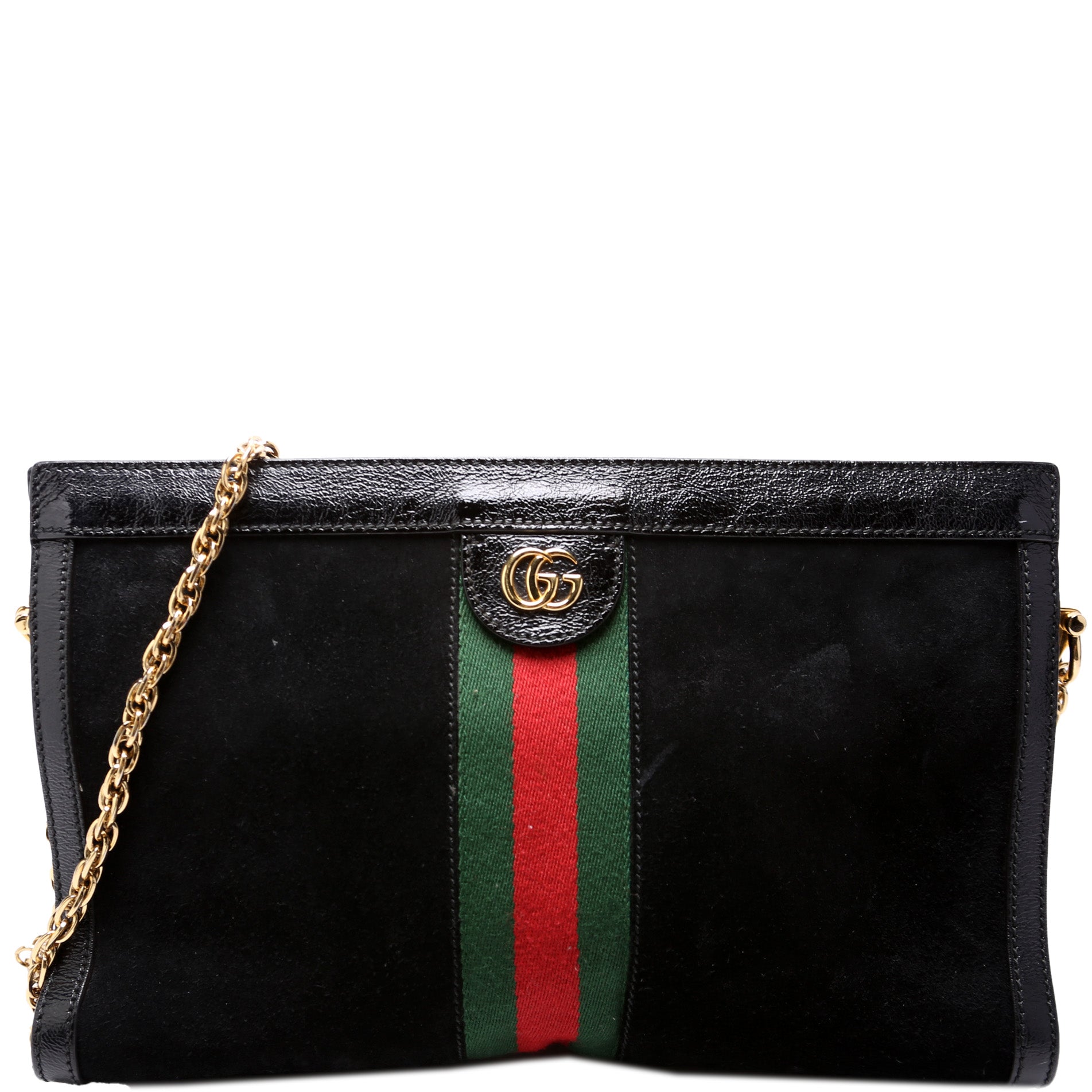 Gucci Ophidia Web Suede Medium Shoulder Bag