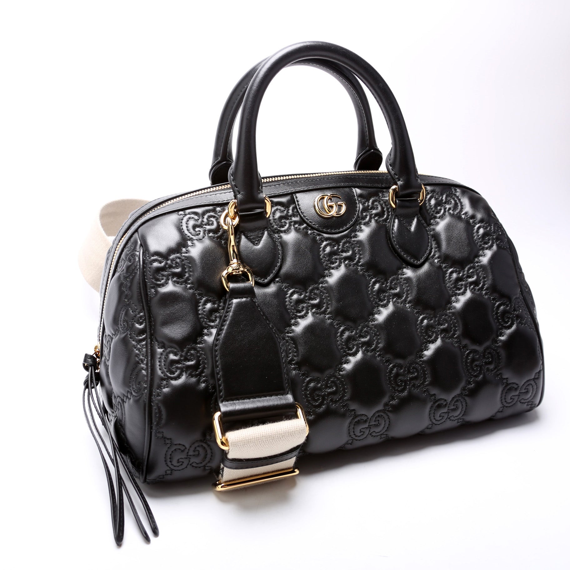 Gucci GG Bowler Matelasse Medium Travel Bag