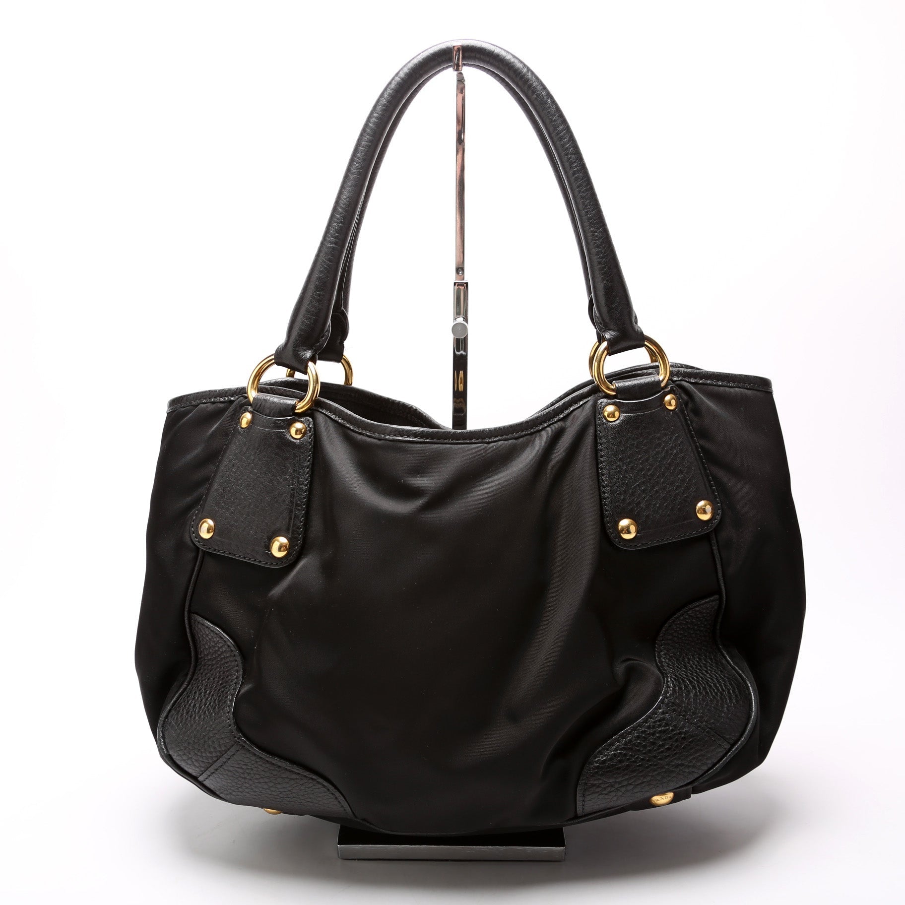 Prada Tessuto Vitello Daino Tote Bag