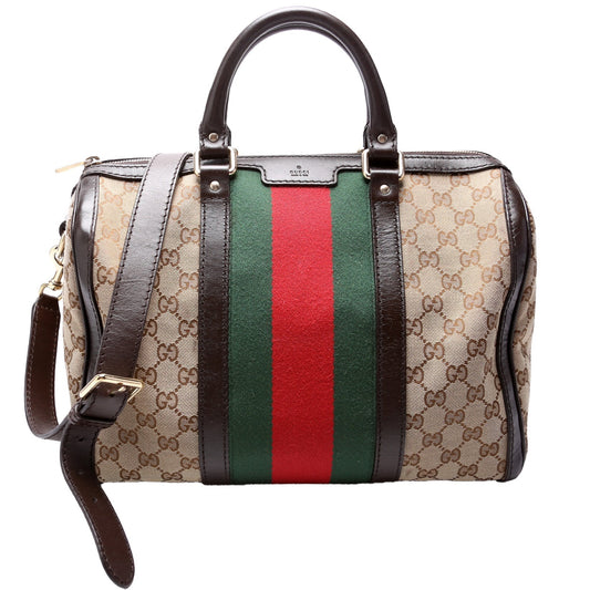 Gucci Boston Canvas Travel Bag Bag Canvas