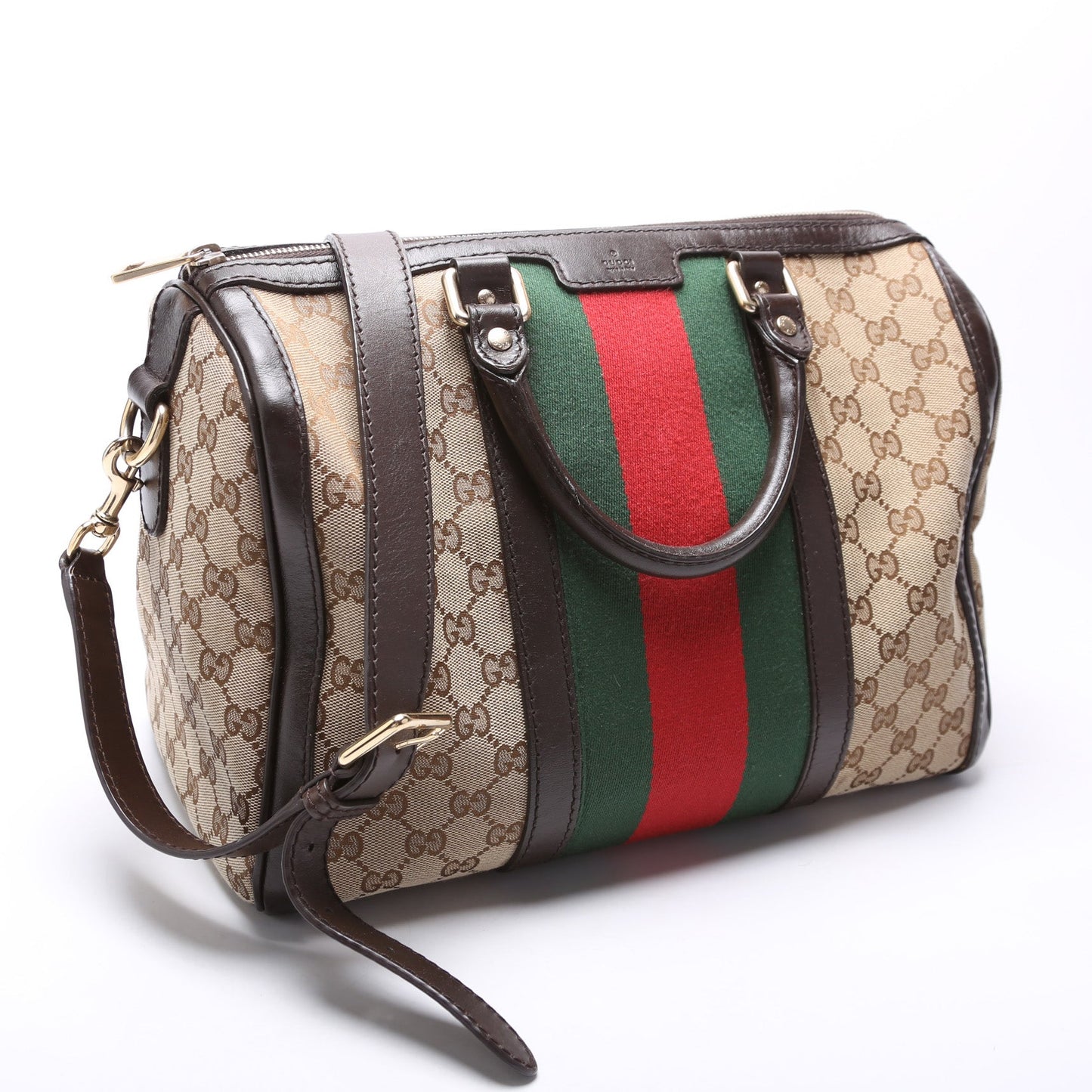 Gucci Boston Canvas Travel Bag Bag Canvas