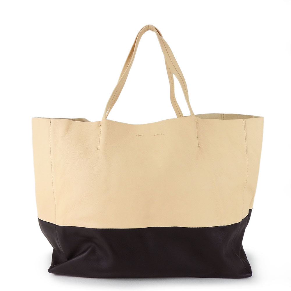 Tote Bag Horizontalkava Women Leather Beige