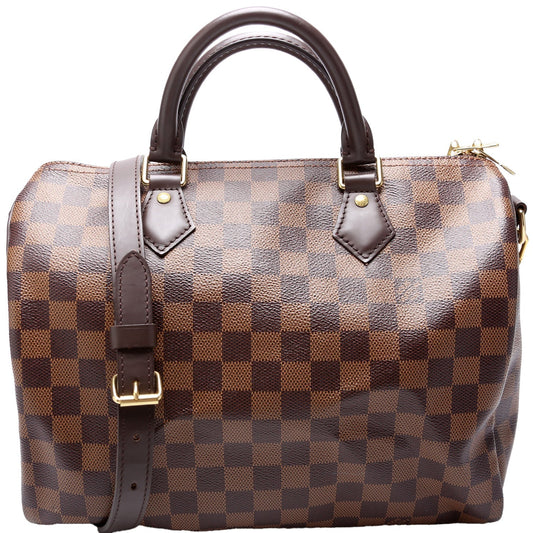 Louis Vuitton Speedy 30 Bandouliere Ebene Damier Handbag Ebene 27