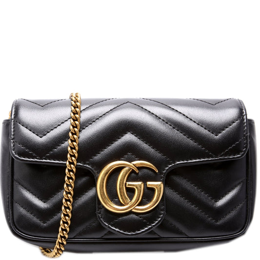 Gucci Marmont Super Leather Mini Flap Travel Bag Flap 3