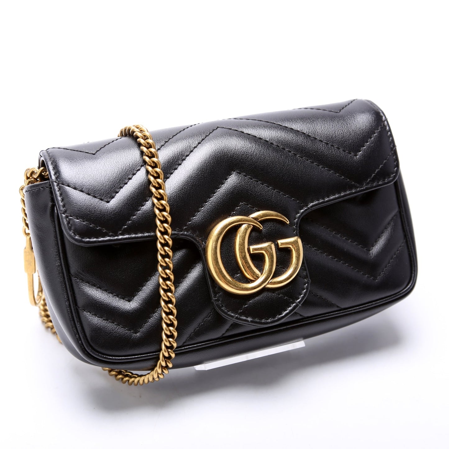 Gucci Marmont Super Leather Mini Flap Travel Bag Flap 3