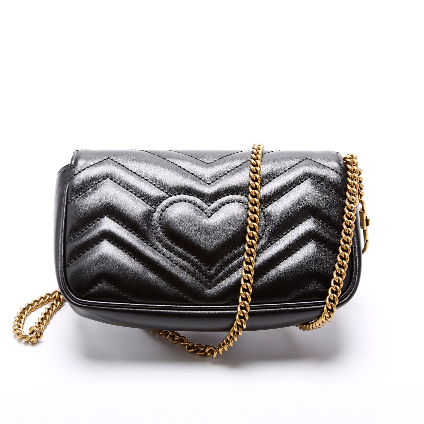 Gucci Marmont Super Leather Mini Flap Travel Bag Flap 3