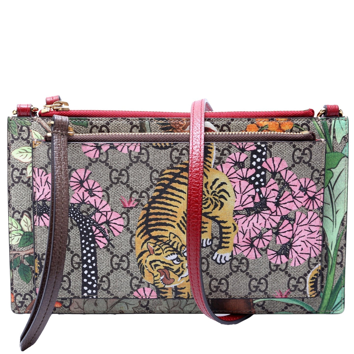 Gucci GG Supreme Tian Bengal Double Shoulder Bag
