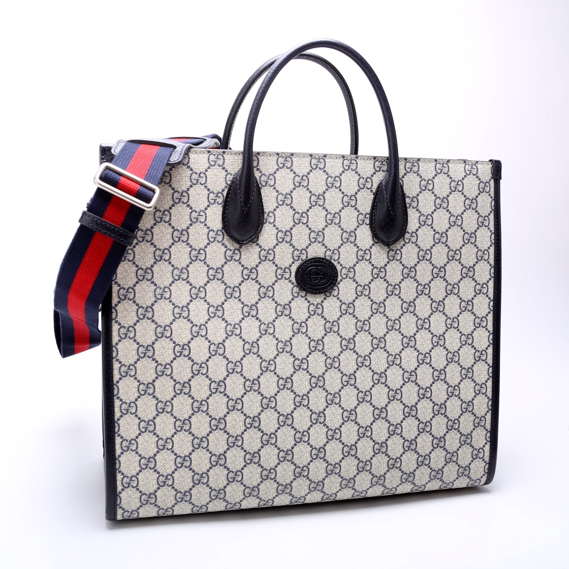 Gucci GG Supreme Interlocking G Medium Tote Bag