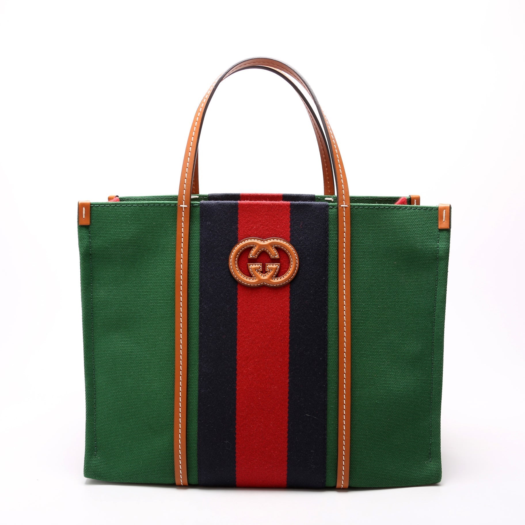 Gucci Interlocking G Web Small Tote Bag