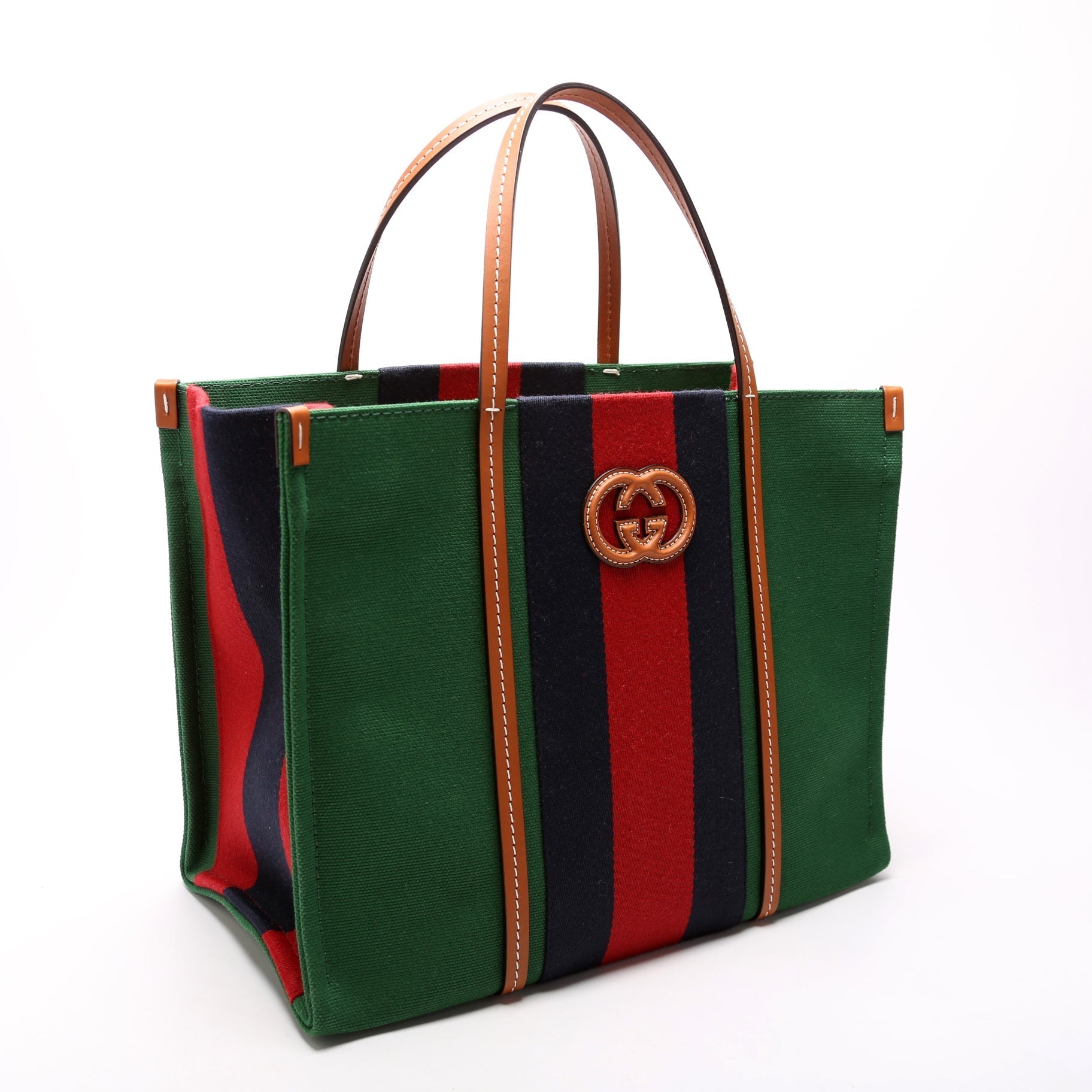 Gucci Interlocking G Web Small Tote Bag