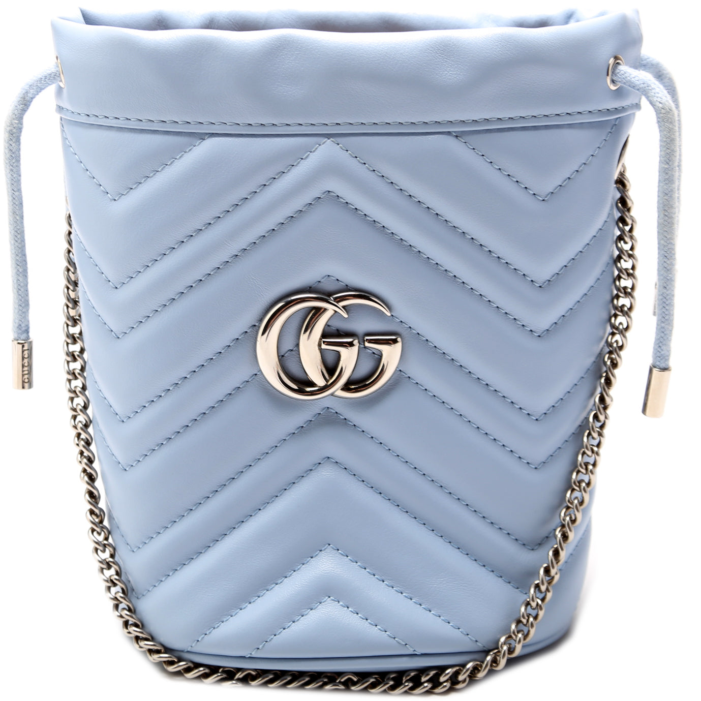 Gucci Marmont Blue Mini Bucket Bag