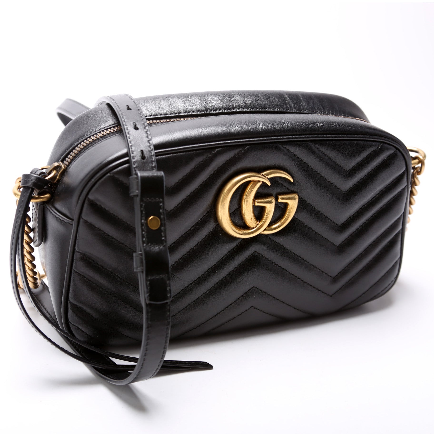 Gucci Marmont Camera Leather Small Crossbody Bag Camera 34
