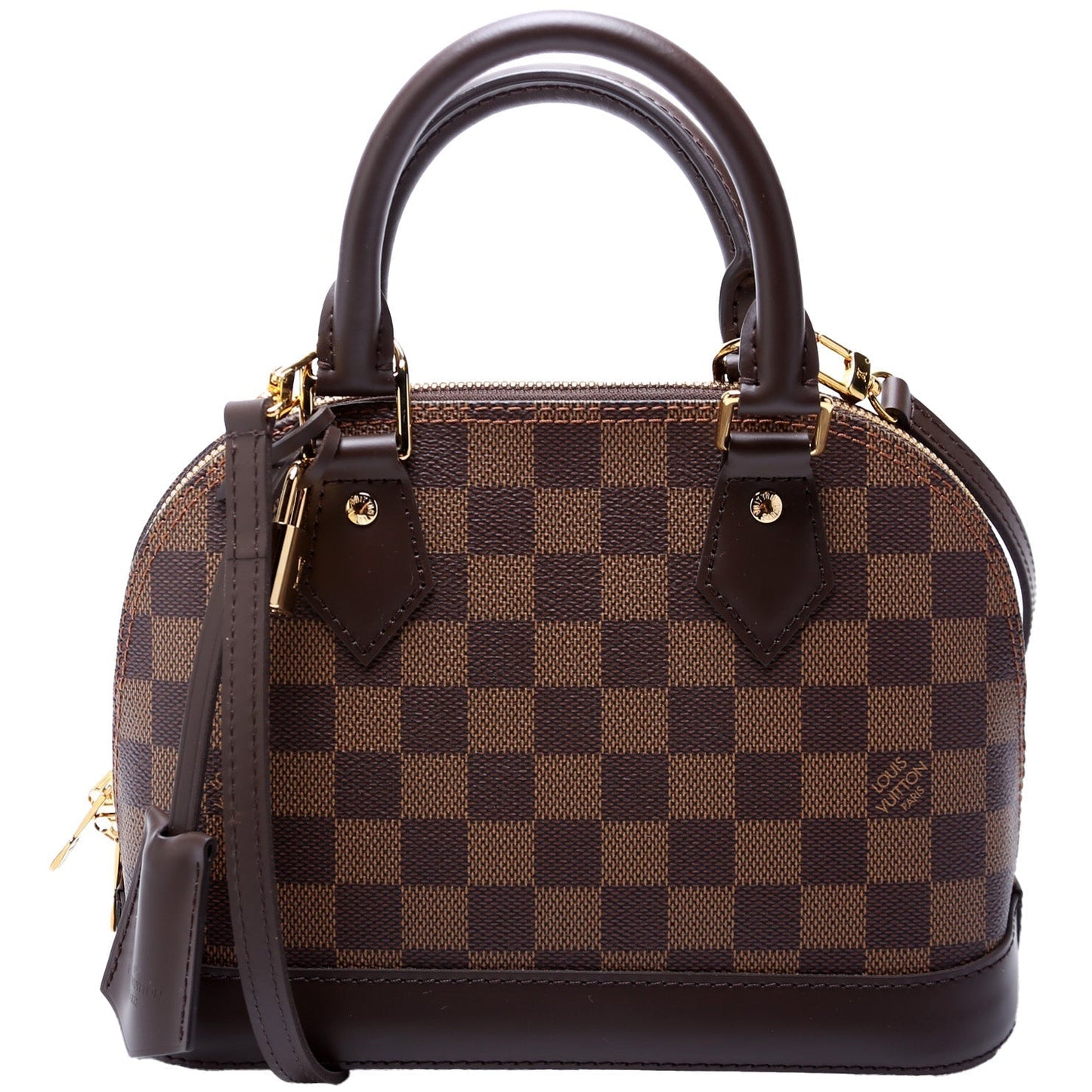 Louis Vuitton Alma BB Ebene Damier Handbag Ebene 9