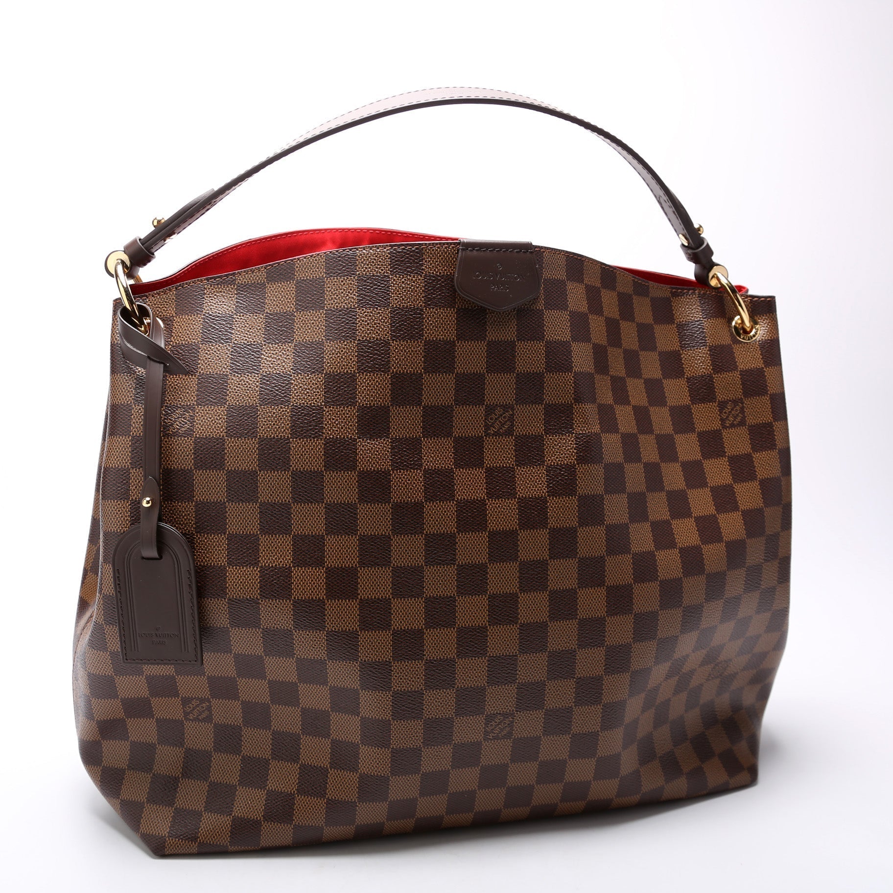 Louis Vuitton Graceful MM Ebene Damier Handbag Ebene 18